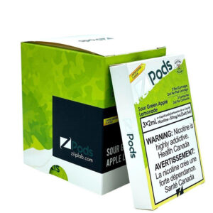 Sour Green Apple Lemon Flavours Z Pods - 5% Strength